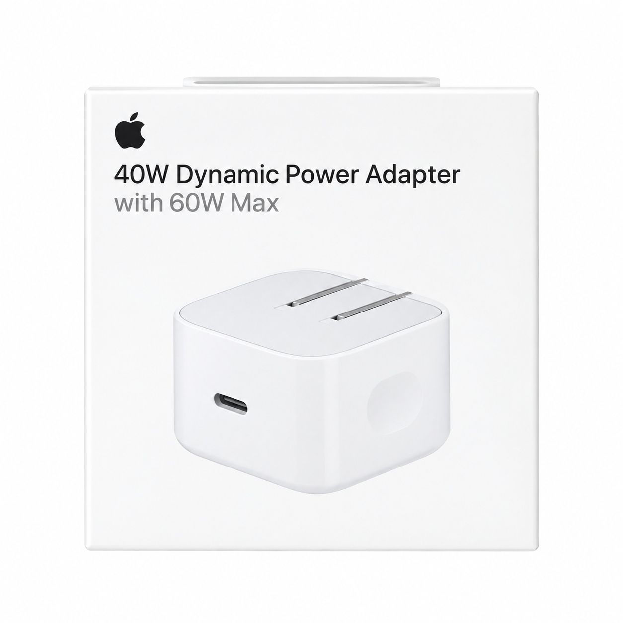 آداپتور شارژ اپل 40 وات مدل Dynamic Power Adapter دو پین اصل