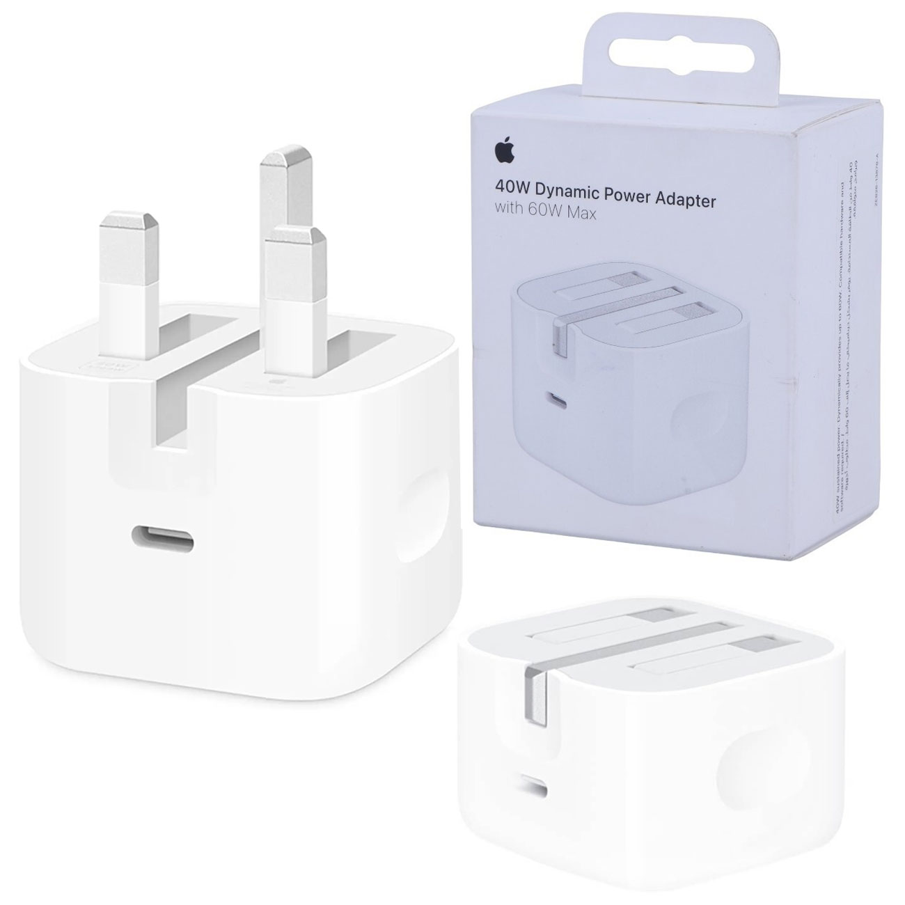 آداپتور شارژ اپل 40 وات مدل Dynamic Power Adapter سه پین اصل