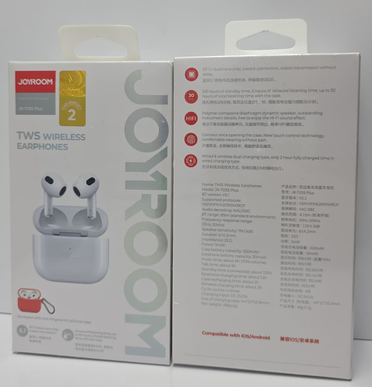 هندزفری بلوتوثی جویروم مدل JR-T03S Plus