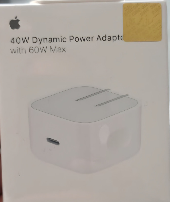 آداپتور شارژ اپل 40 وات مدل Dynamic Power Adapter دو پین اصل