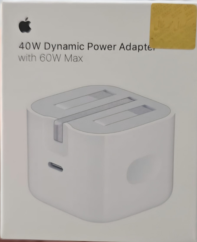 آداپتور شارژ اپل 40 وات مدل Dynamic Power Adapter سه پین اصل