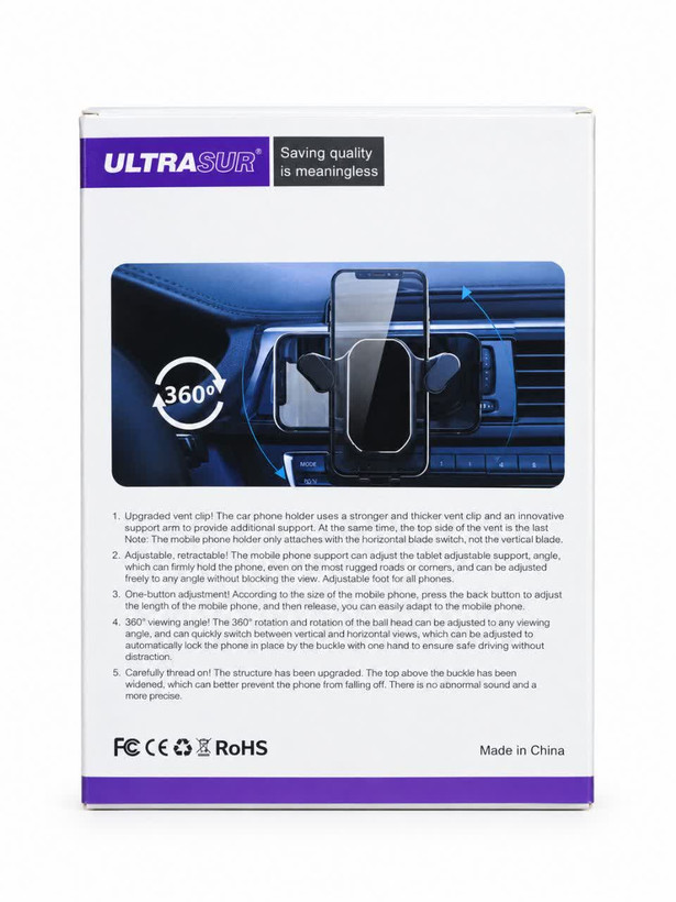 پایه نگهدارنده موبایل خودرو ULTRASUR مدل U-F7