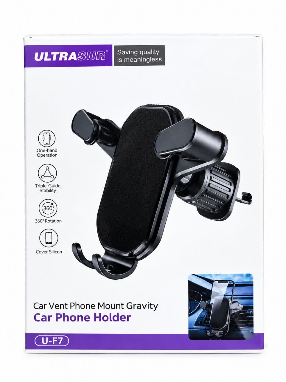 پایه نگهدارنده موبایل خودرو ULTRASUR مدل U-F7