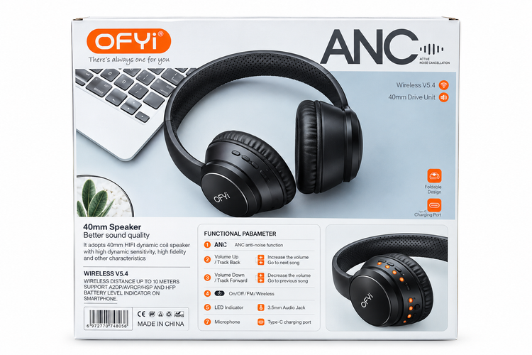 هدفون بلوتوثی OFYi مدل BHF-06
