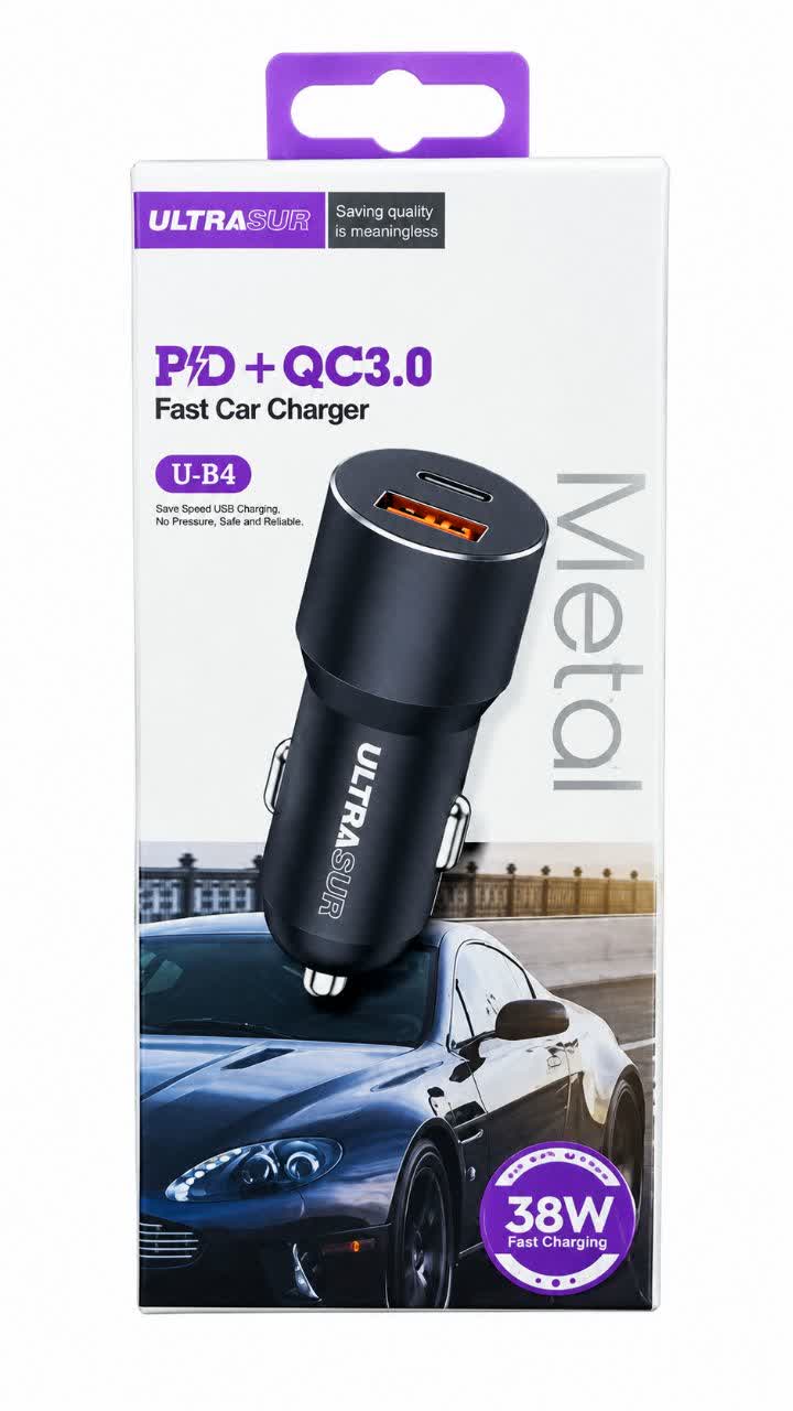 شارژر فندکی خودرو ULTRASUR مدل U-B4
