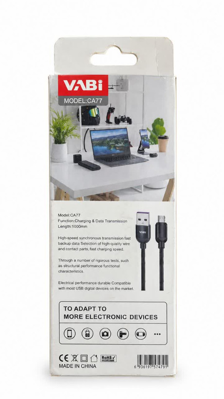 کابل شارژ Micro USB ویبی (VABI) مدل CA77